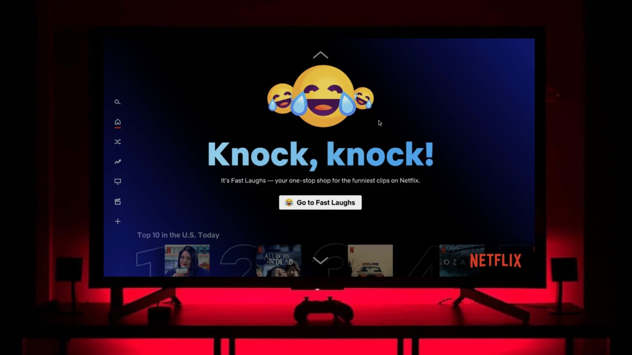 Netflix tests its TikTok like Fast Laugh feed on TVs